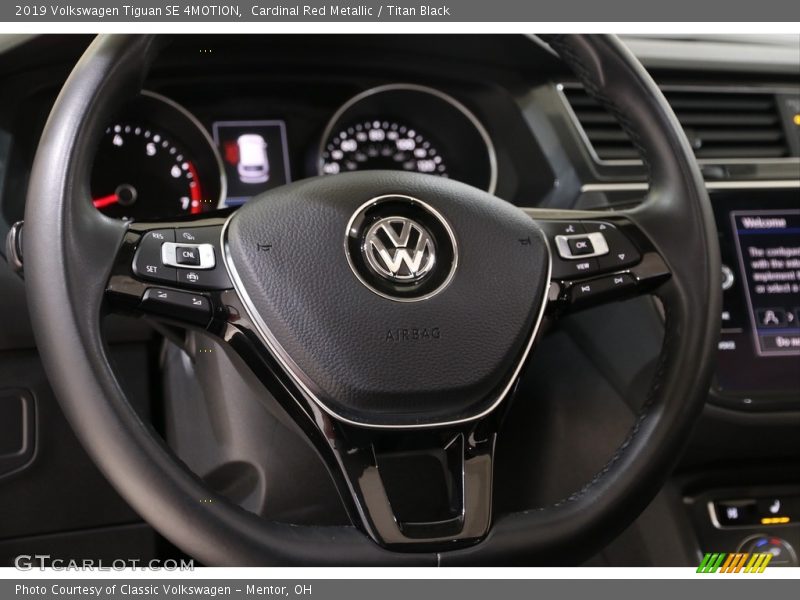 Cardinal Red Metallic / Titan Black 2019 Volkswagen Tiguan SE 4MOTION