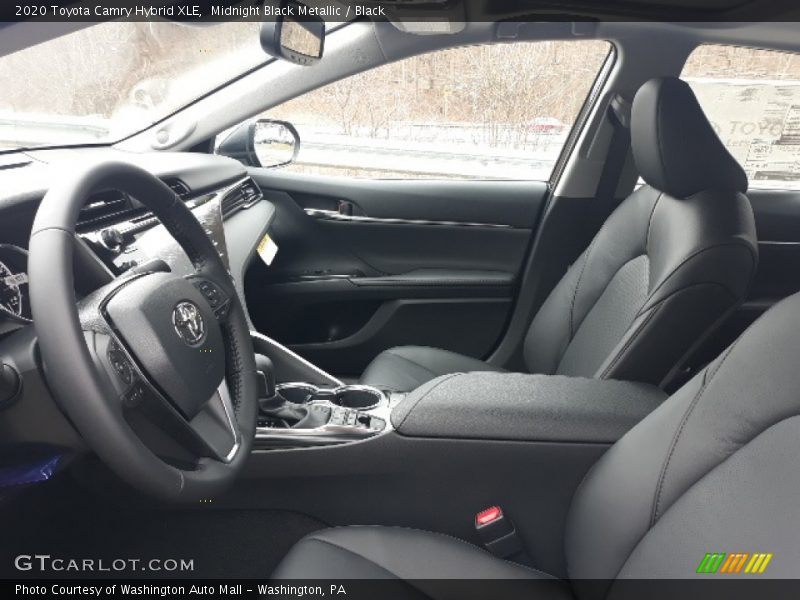 Midnight Black Metallic / Black 2020 Toyota Camry Hybrid XLE