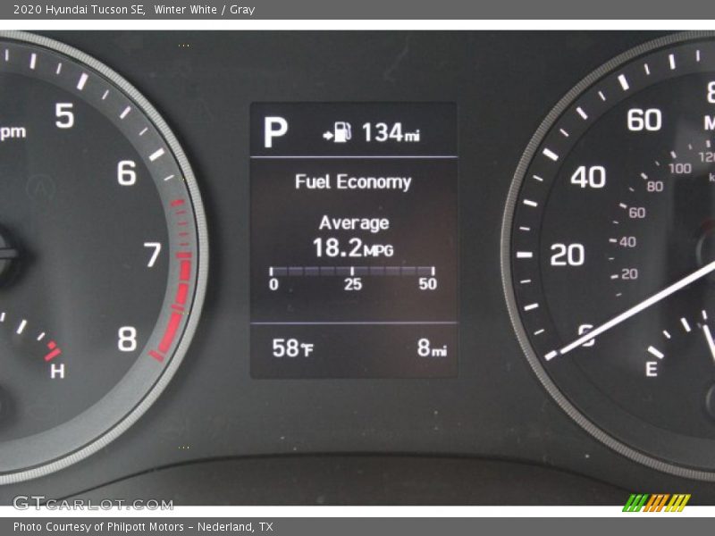 Winter White / Gray 2020 Hyundai Tucson SE