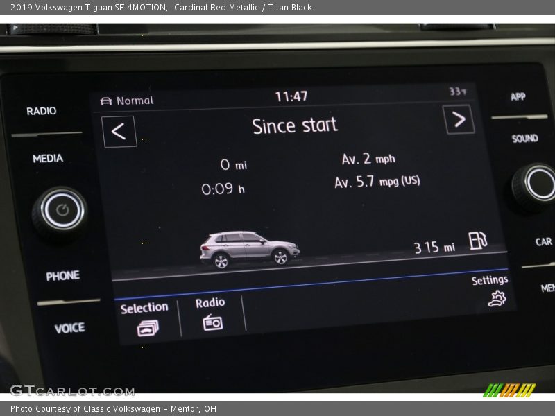 Cardinal Red Metallic / Titan Black 2019 Volkswagen Tiguan SE 4MOTION