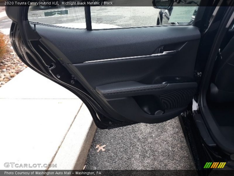 Midnight Black Metallic / Black 2020 Toyota Camry Hybrid XLE