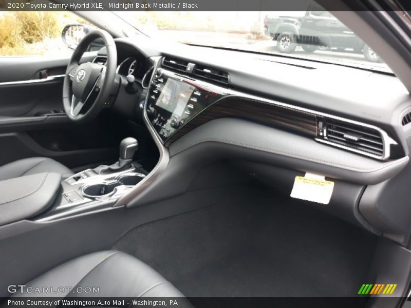 Midnight Black Metallic / Black 2020 Toyota Camry Hybrid XLE