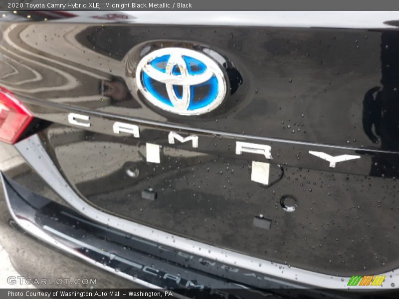 Midnight Black Metallic / Black 2020 Toyota Camry Hybrid XLE