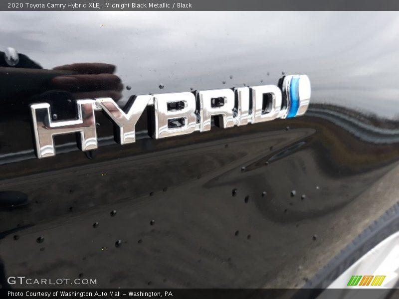 Midnight Black Metallic / Black 2020 Toyota Camry Hybrid XLE