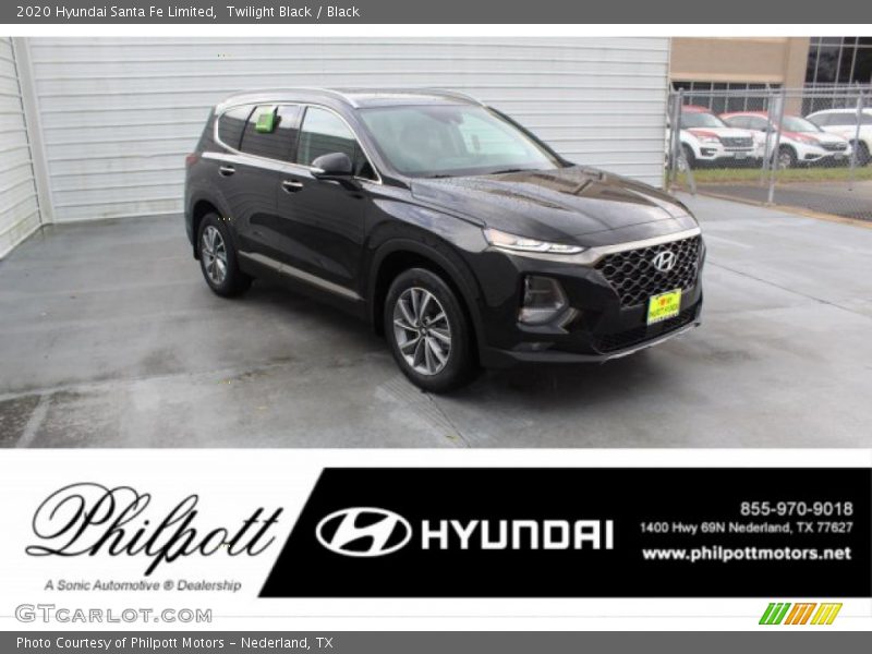 Twilight Black / Black 2020 Hyundai Santa Fe Limited