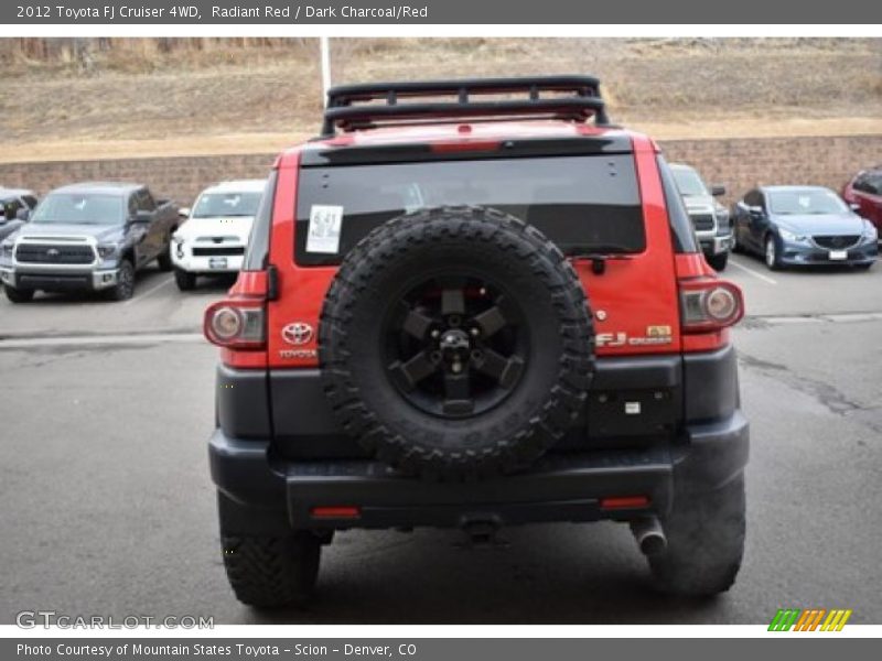 Radiant Red / Dark Charcoal/Red 2012 Toyota FJ Cruiser 4WD