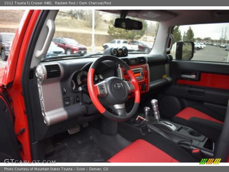  2012 FJ Cruiser 4WD Dark Charcoal/Red Interior