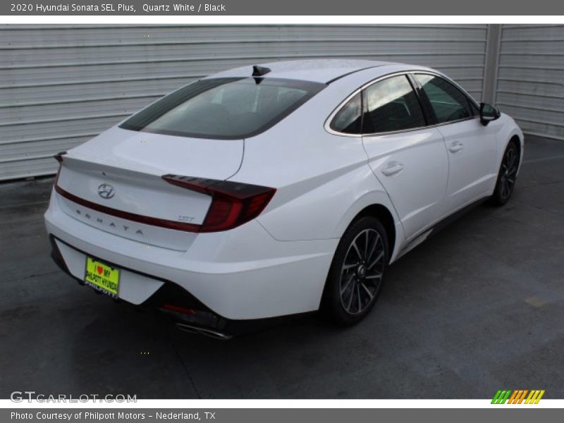Quartz White / Black 2020 Hyundai Sonata SEL Plus