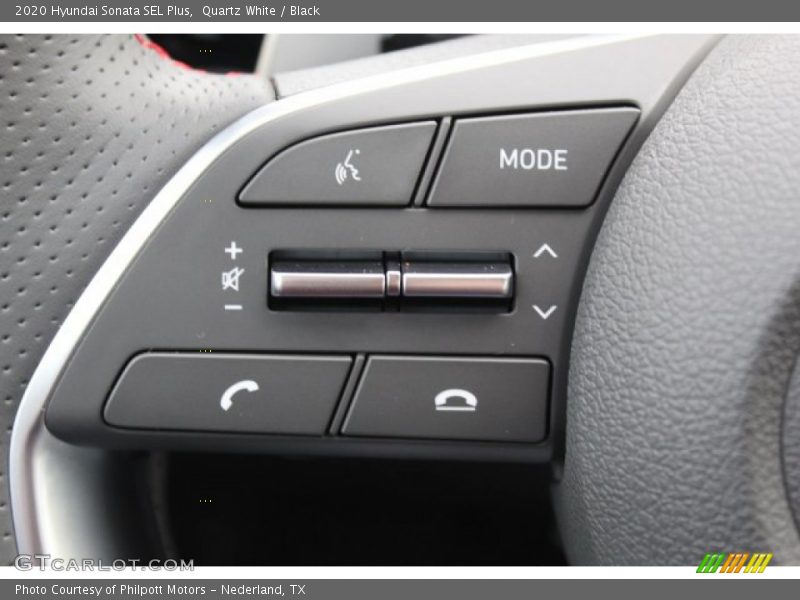 Quartz White / Black 2020 Hyundai Sonata SEL Plus