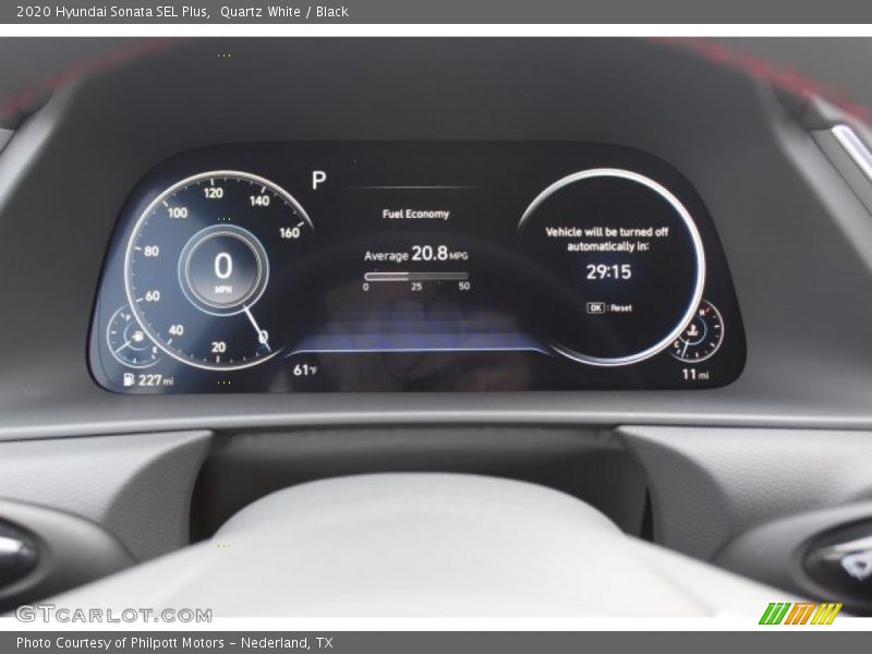 Quartz White / Black 2020 Hyundai Sonata SEL Plus