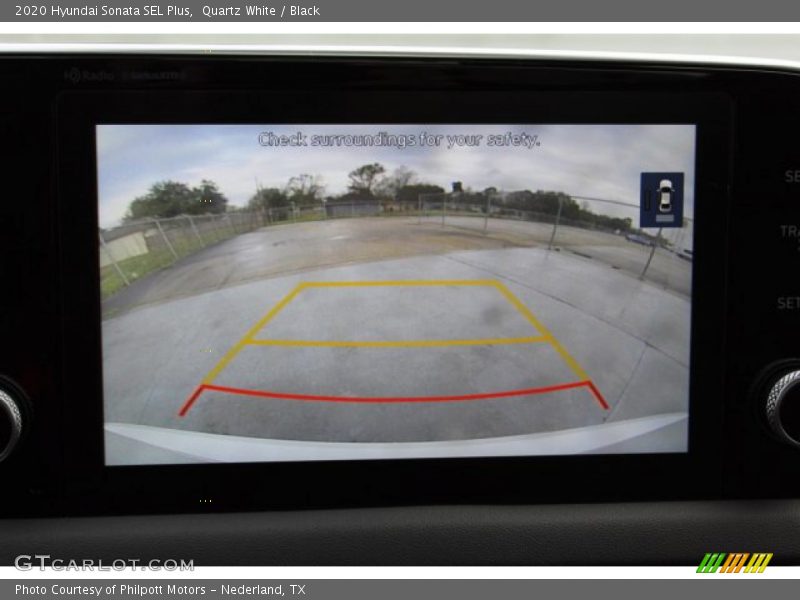 Quartz White / Black 2020 Hyundai Sonata SEL Plus