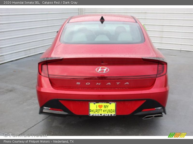 Calypso Red / Dark Gray 2020 Hyundai Sonata SEL