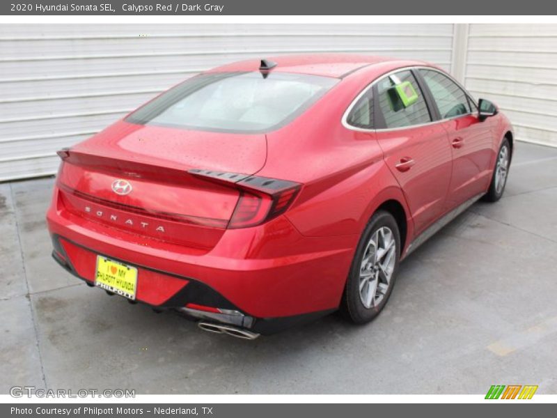 Calypso Red / Dark Gray 2020 Hyundai Sonata SEL