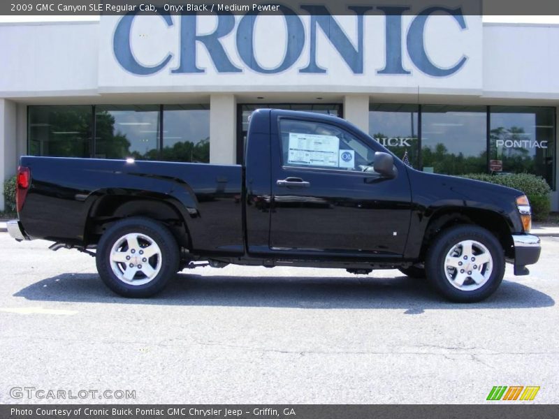 Onyx Black / Medium Pewter 2009 GMC Canyon SLE Regular Cab