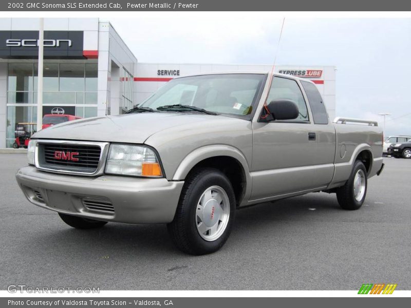 Pewter Metallic / Pewter 2002 GMC Sonoma SLS Extended Cab