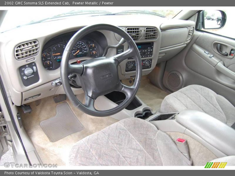 Pewter Metallic / Pewter 2002 GMC Sonoma SLS Extended Cab