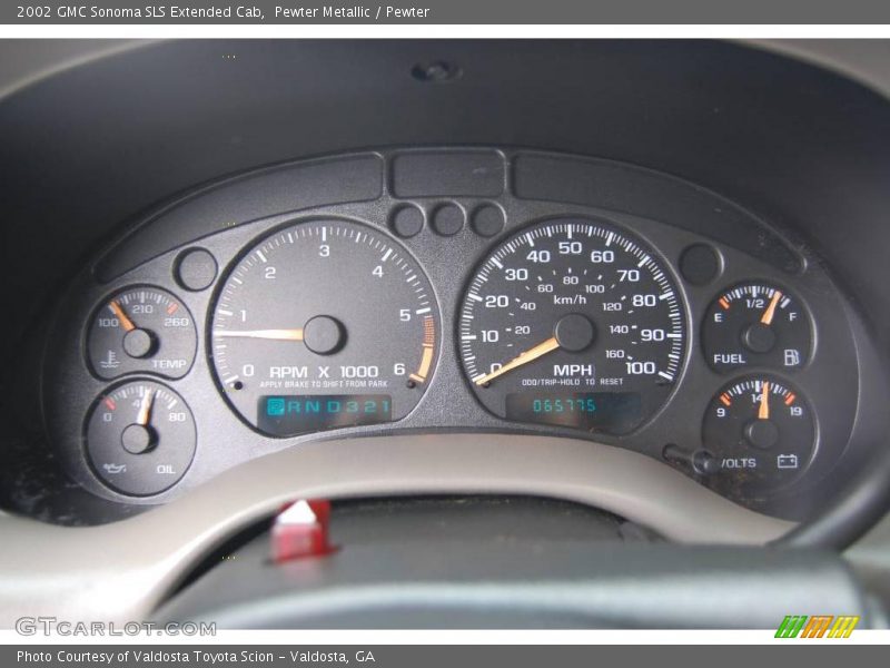 Pewter Metallic / Pewter 2002 GMC Sonoma SLS Extended Cab