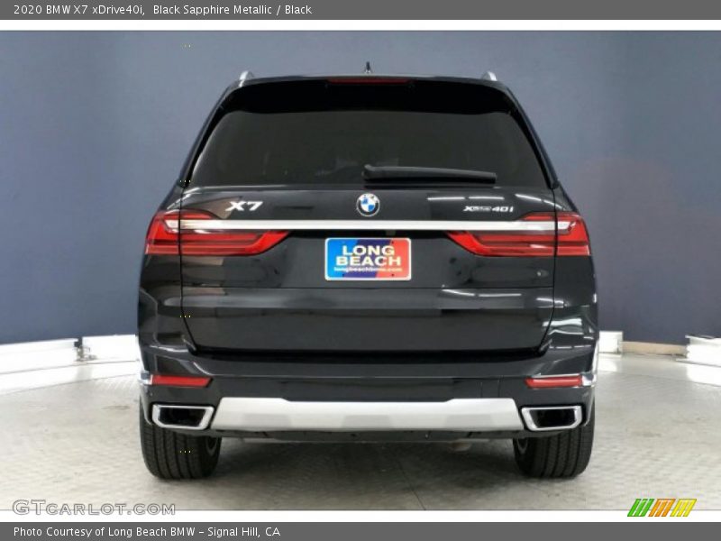 Black Sapphire Metallic / Black 2020 BMW X7 xDrive40i
