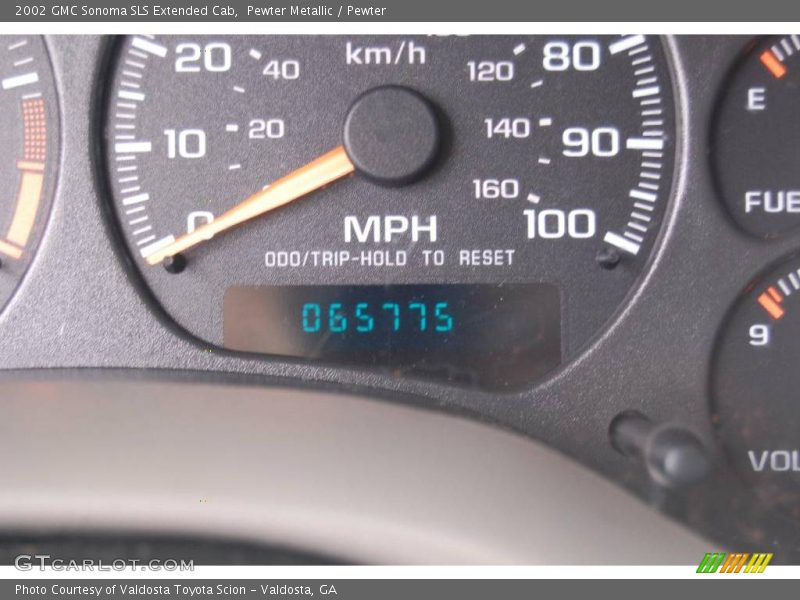Pewter Metallic / Pewter 2002 GMC Sonoma SLS Extended Cab