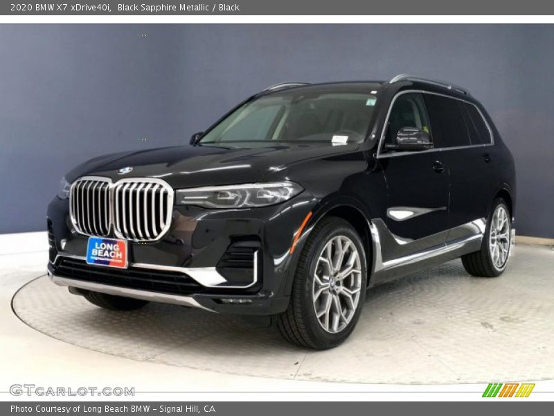 Black Sapphire Metallic / Black 2020 BMW X7 xDrive40i