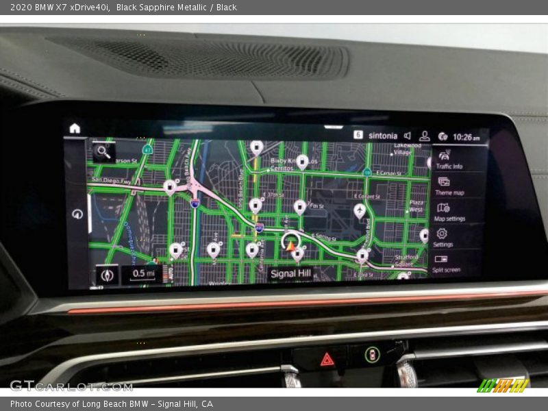 Black Sapphire Metallic / Black 2020 BMW X7 xDrive40i