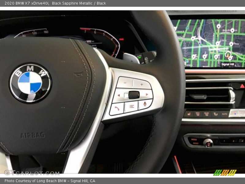 Black Sapphire Metallic / Black 2020 BMW X7 xDrive40i