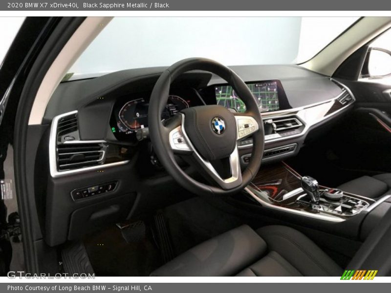 Black Sapphire Metallic / Black 2020 BMW X7 xDrive40i