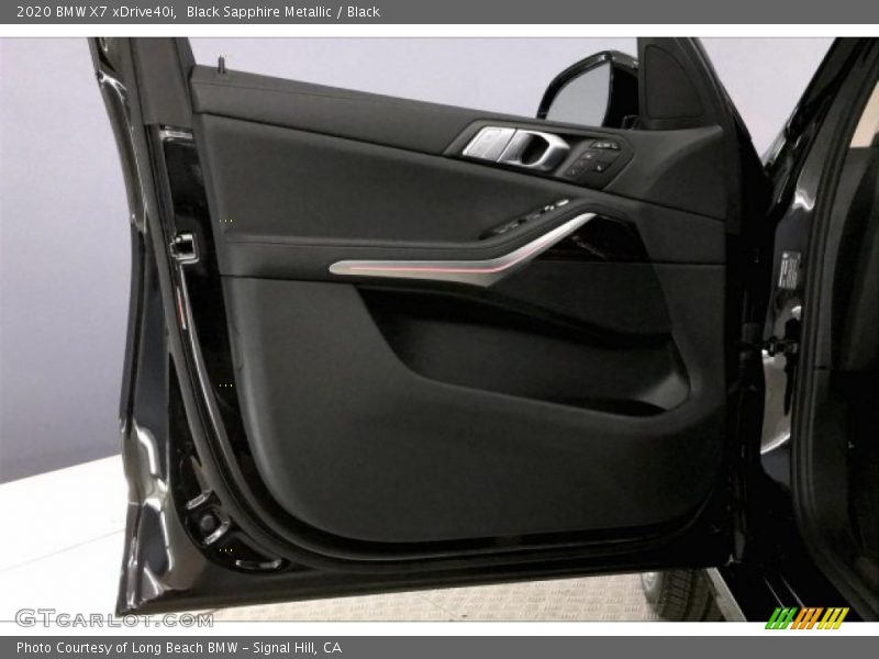 Black Sapphire Metallic / Black 2020 BMW X7 xDrive40i