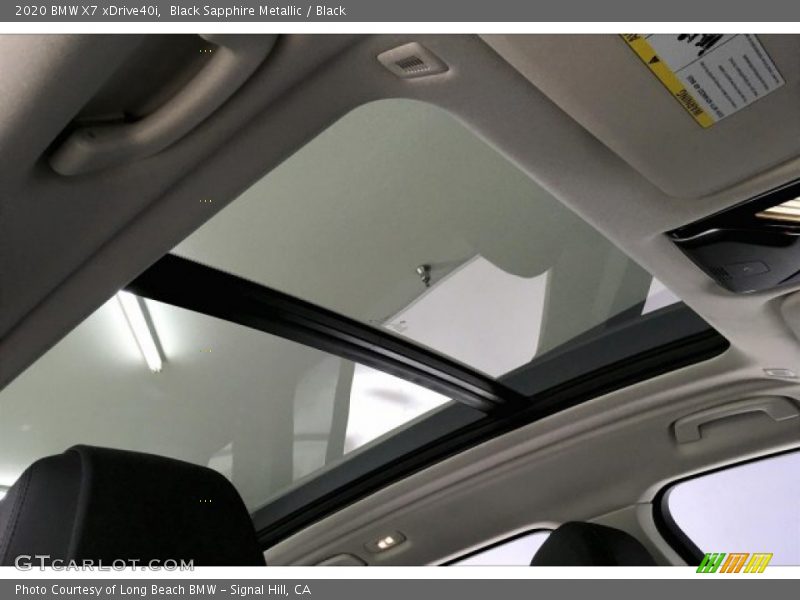 Black Sapphire Metallic / Black 2020 BMW X7 xDrive40i