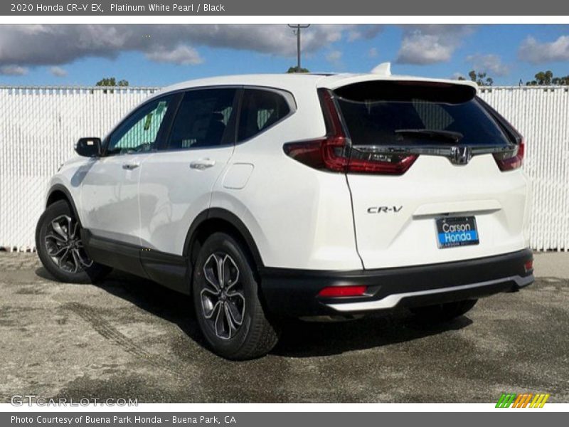 Platinum White Pearl / Black 2020 Honda CR-V EX
