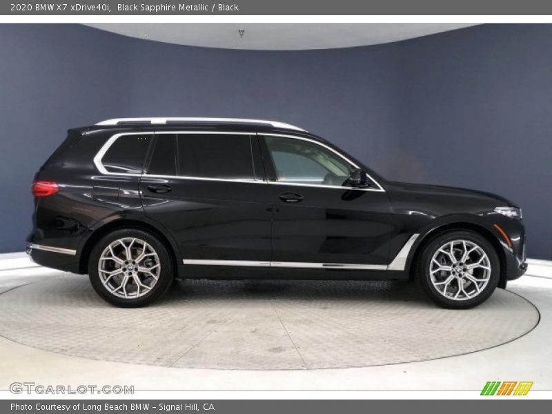 Black Sapphire Metallic / Black 2020 BMW X7 xDrive40i