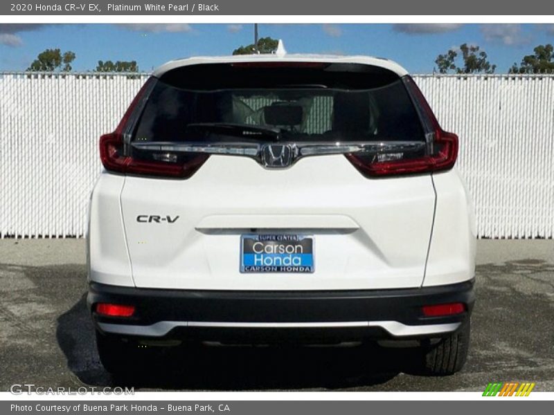 Platinum White Pearl / Black 2020 Honda CR-V EX