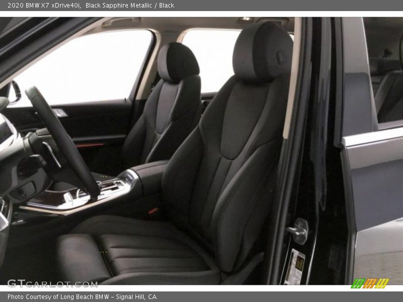 Black Sapphire Metallic / Black 2020 BMW X7 xDrive40i