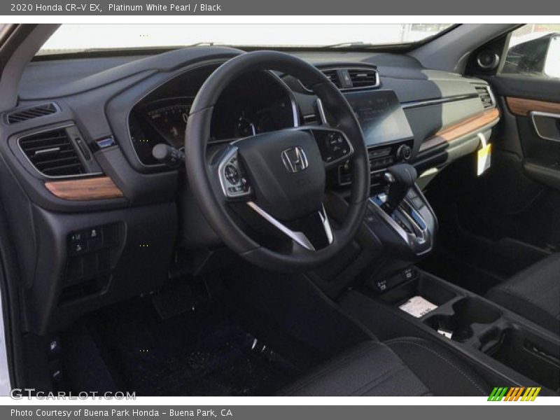 Platinum White Pearl / Black 2020 Honda CR-V EX