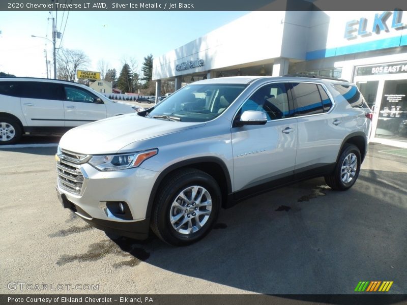 Silver Ice Metallic / Jet Black 2020 Chevrolet Traverse LT AWD