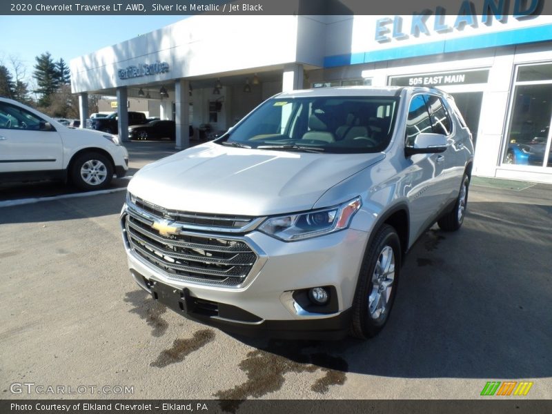 Silver Ice Metallic / Jet Black 2020 Chevrolet Traverse LT AWD