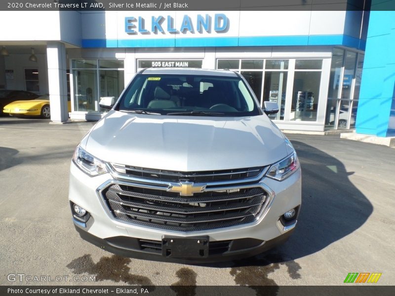 Silver Ice Metallic / Jet Black 2020 Chevrolet Traverse LT AWD