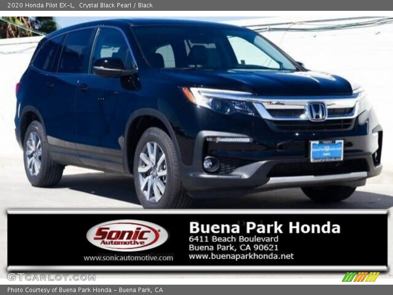 Crystal Black Pearl / Black 2020 Honda Pilot EX-L