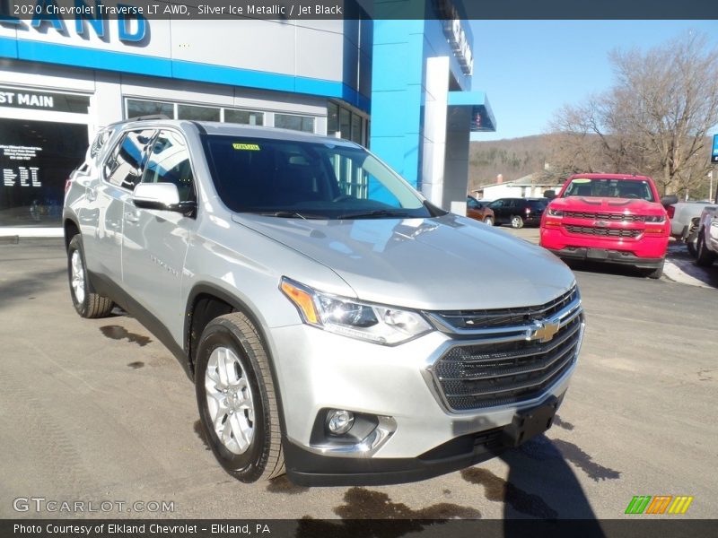 Silver Ice Metallic / Jet Black 2020 Chevrolet Traverse LT AWD