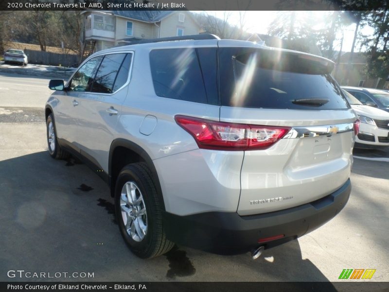 Silver Ice Metallic / Jet Black 2020 Chevrolet Traverse LT AWD