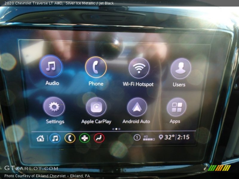 Silver Ice Metallic / Jet Black 2020 Chevrolet Traverse LT AWD