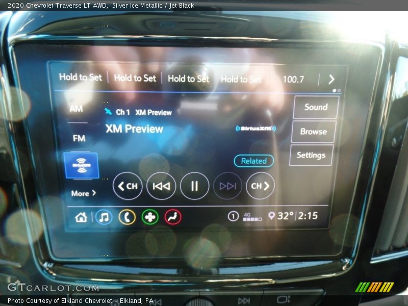 Silver Ice Metallic / Jet Black 2020 Chevrolet Traverse LT AWD
