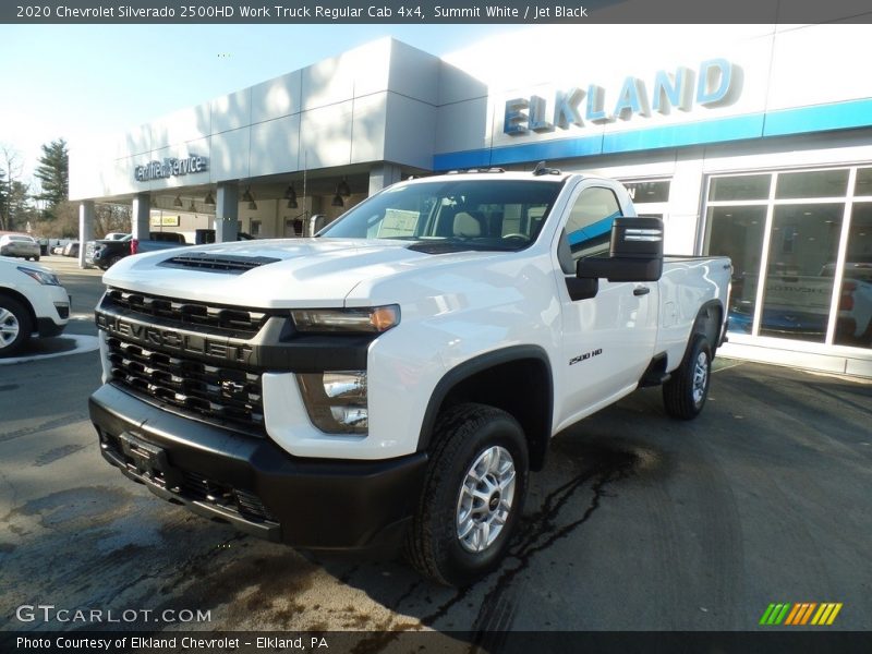 Summit White / Jet Black 2020 Chevrolet Silverado 2500HD Work Truck Regular Cab 4x4