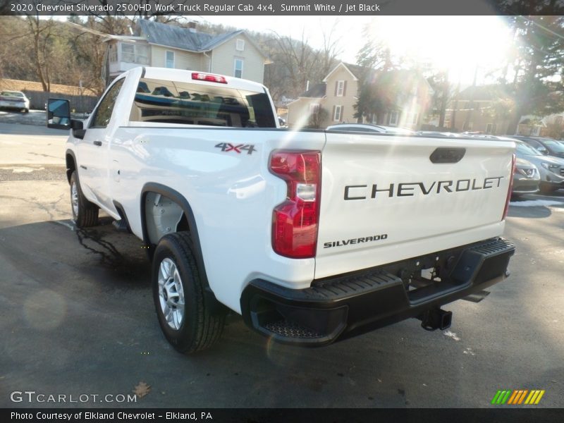 Summit White / Jet Black 2020 Chevrolet Silverado 2500HD Work Truck Regular Cab 4x4