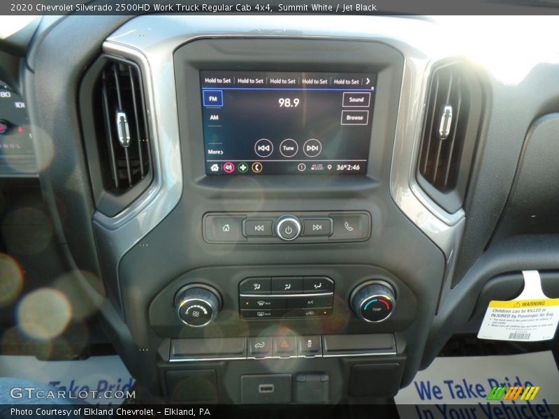 Summit White / Jet Black 2020 Chevrolet Silverado 2500HD Work Truck Regular Cab 4x4