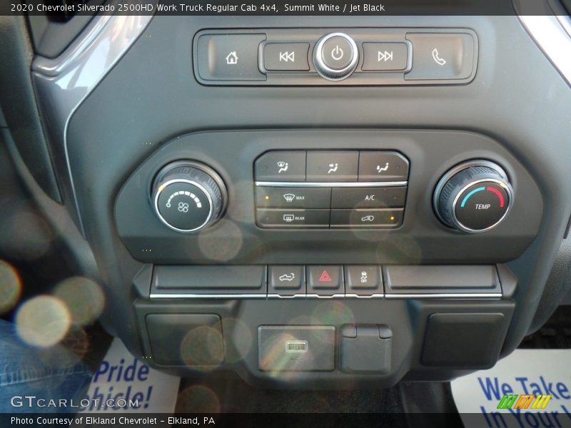 Summit White / Jet Black 2020 Chevrolet Silverado 2500HD Work Truck Regular Cab 4x4