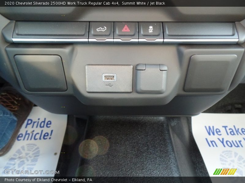 Summit White / Jet Black 2020 Chevrolet Silverado 2500HD Work Truck Regular Cab 4x4