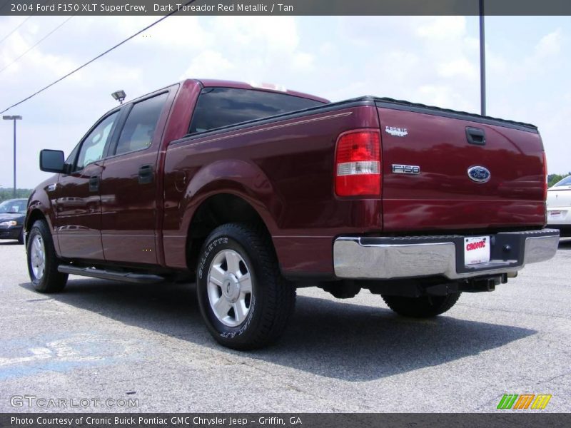 Dark Toreador Red Metallic / Tan 2004 Ford F150 XLT SuperCrew