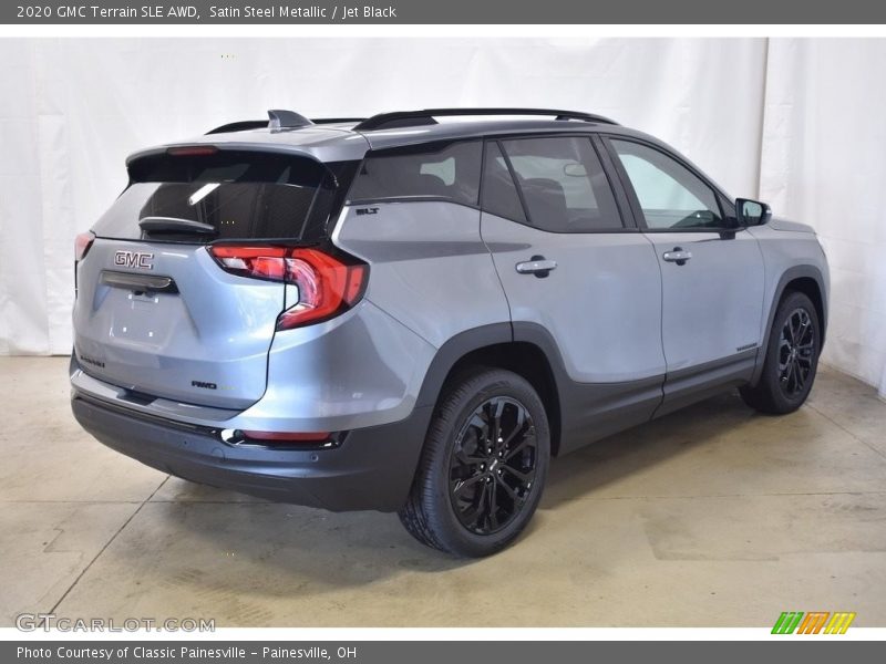 Satin Steel Metallic / Jet Black 2020 GMC Terrain SLE AWD