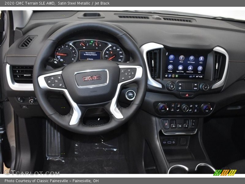 Satin Steel Metallic / Jet Black 2020 GMC Terrain SLE AWD